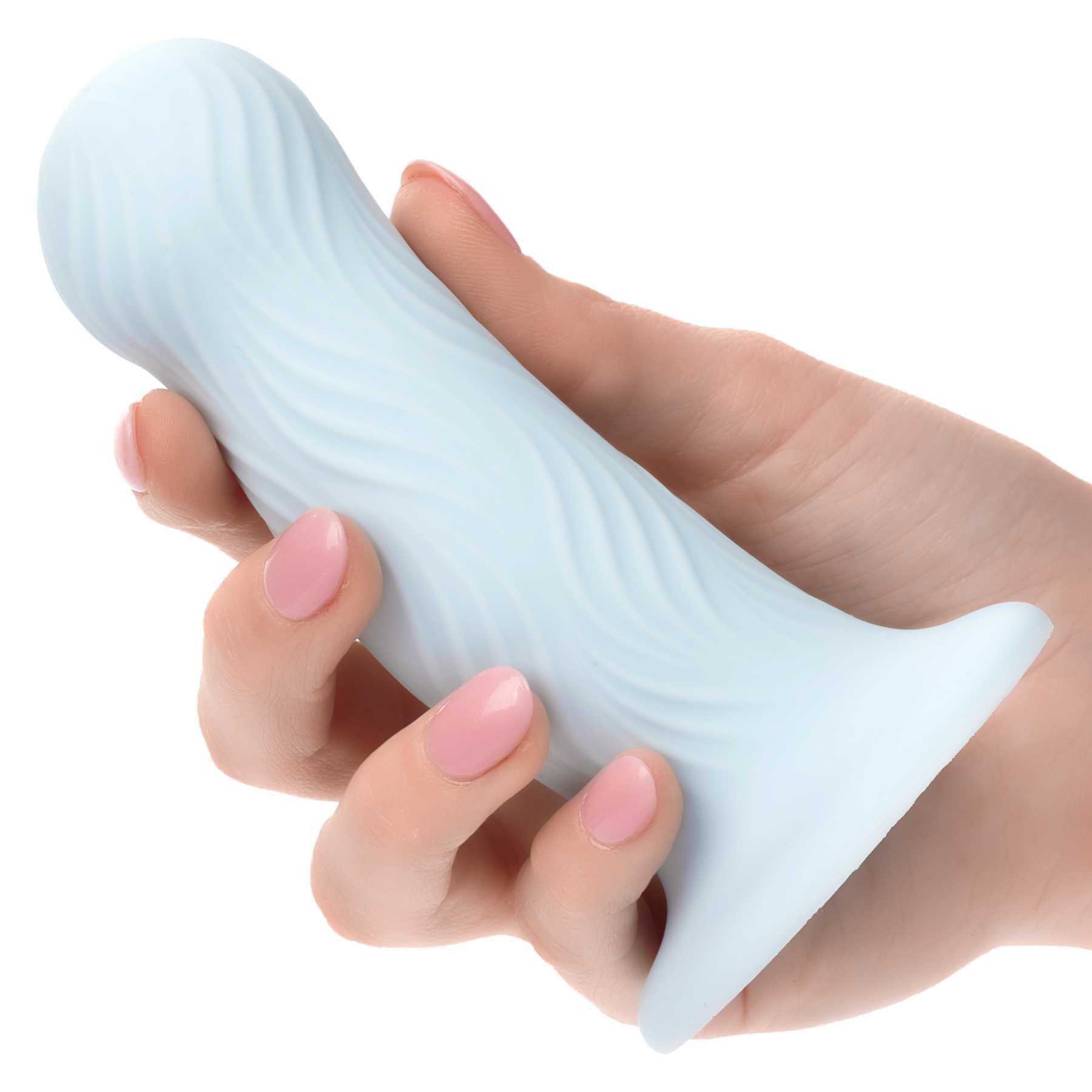 Wave Rider Foam Liquid Silicone Dildo hand held
