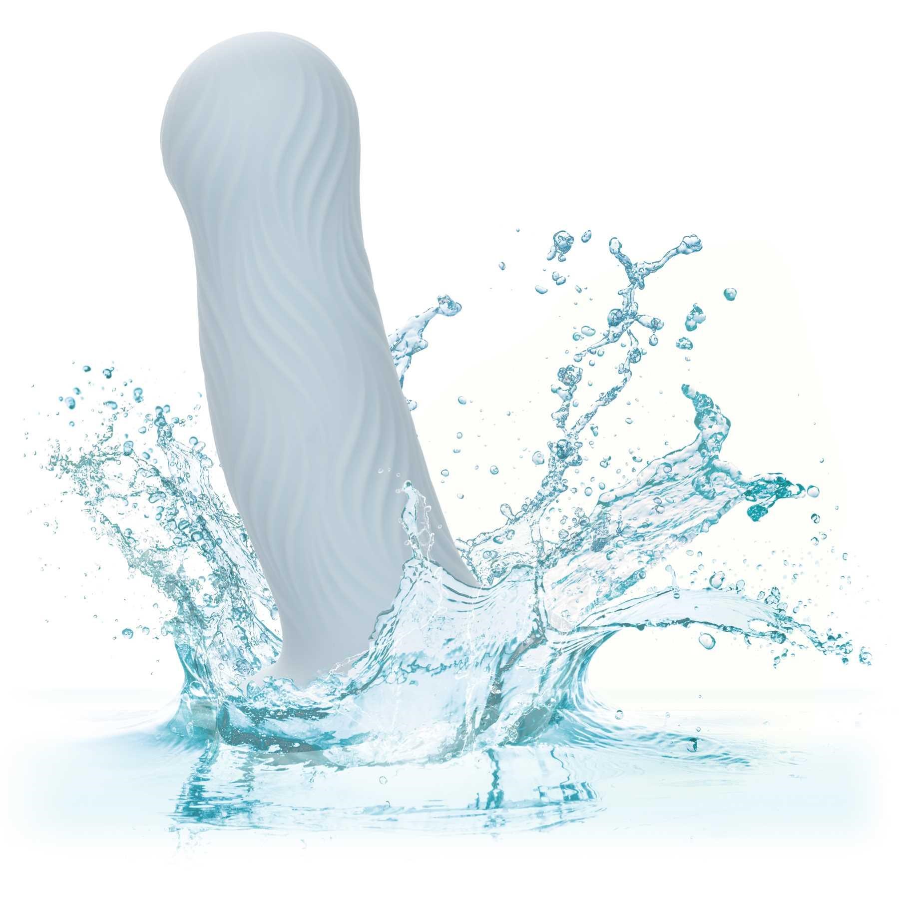 Wave Rider Foam Liquid Silicone Dildo in water