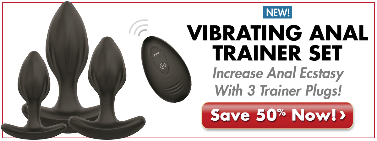 Train Your Bussy With The Graduated Sizes Of The Vibrating Anal Trainer Set From Adam & Eve!