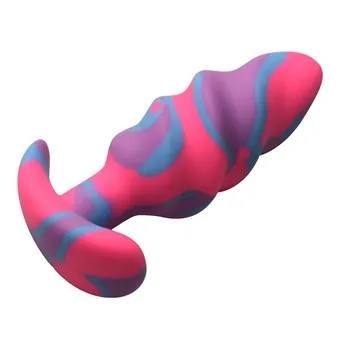 UNICORN SWIRL SILICONE BUTT PLUG