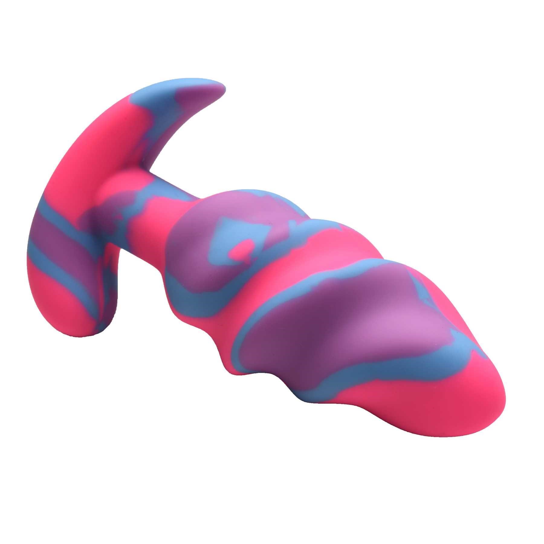 UNICORN SWIRL SILICONE BUTT PLUG
