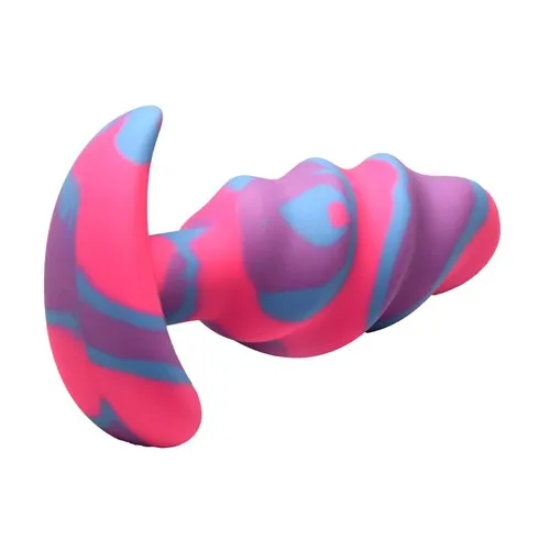 UNICORN SWIRL SILICONE BUTT PLUG