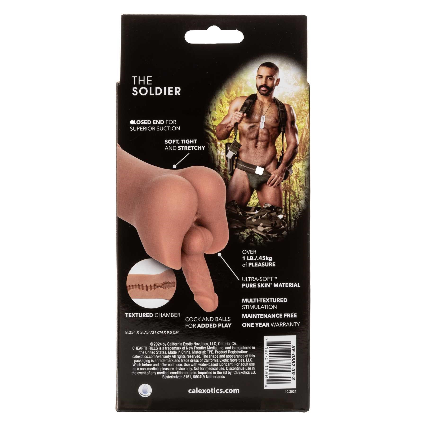 CHEAP THRILLS THE SOLDIER male masturbator product with package
