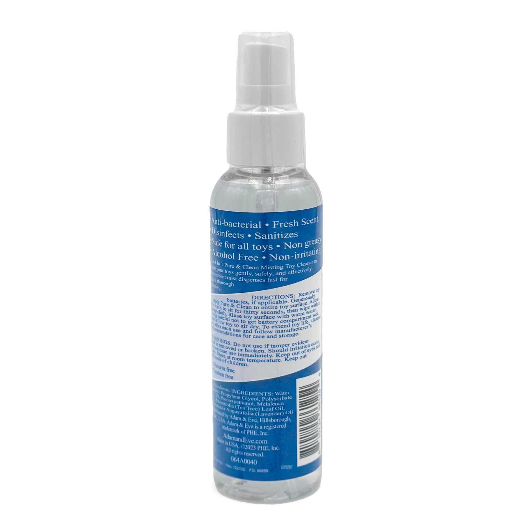 4 oz bottle of 4 in 1 toy cleaner