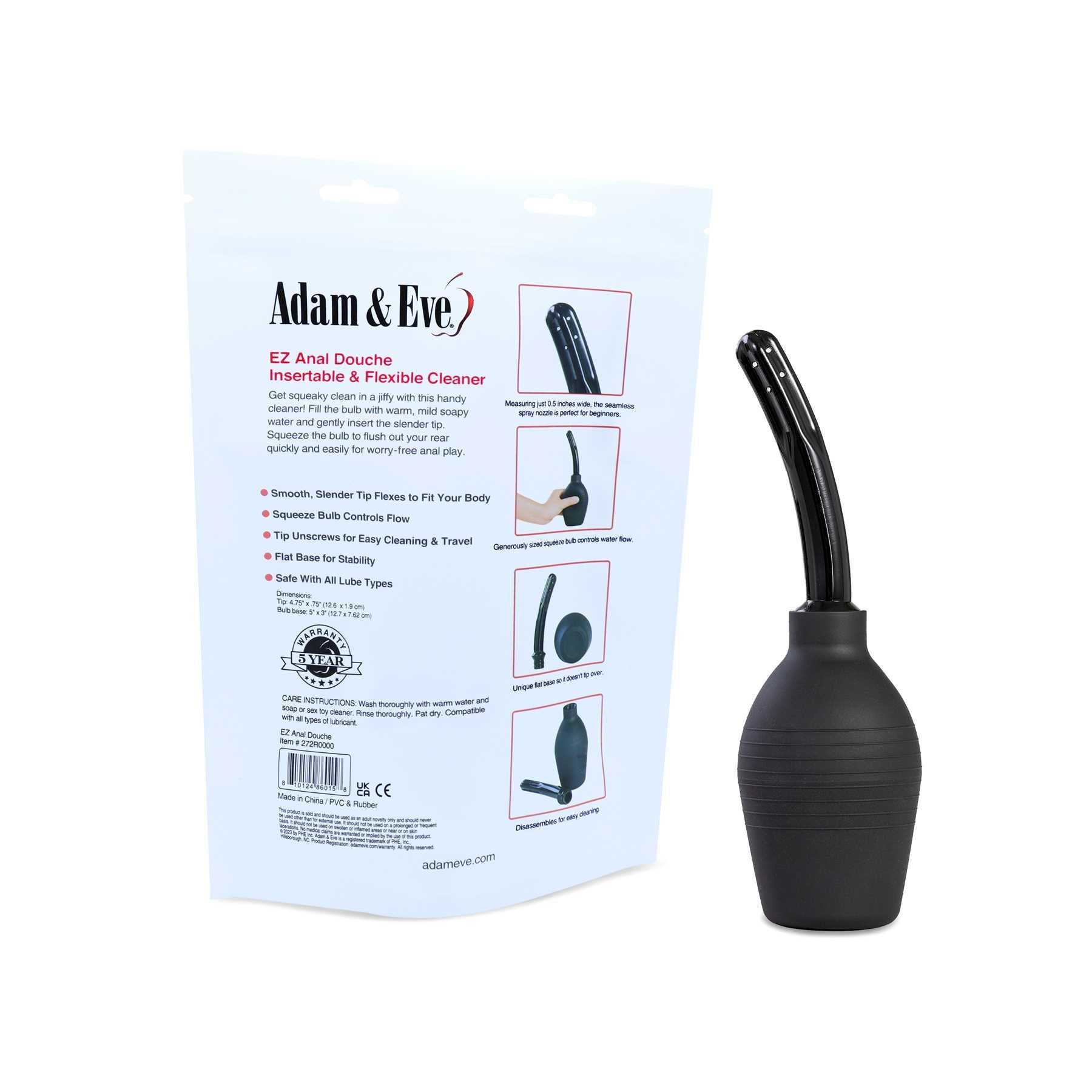 Adam & Eve Easy Anal Douche directions