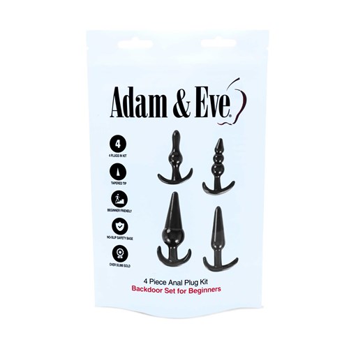 Four Piece Anal Plug Kit Bag