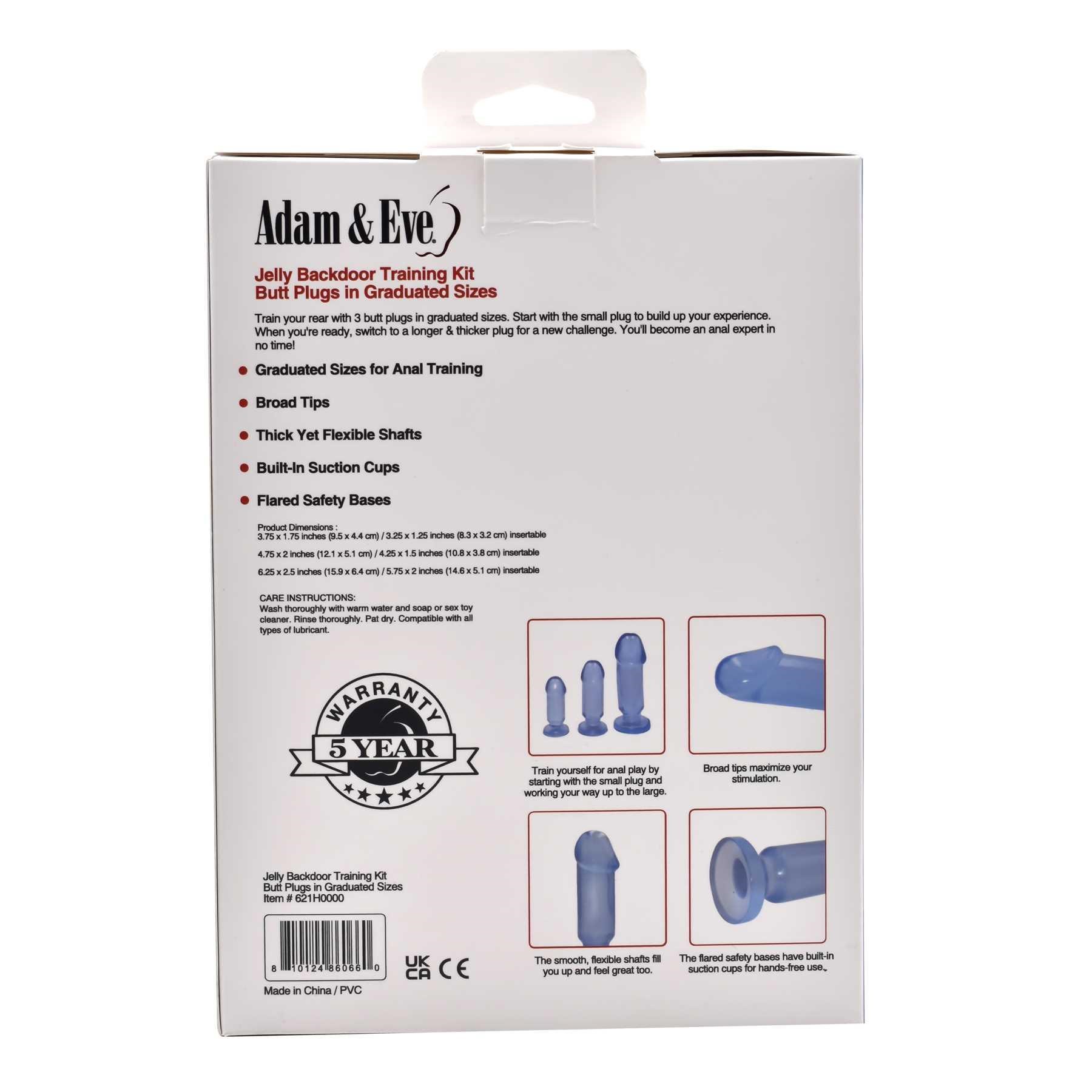 Adam & Eve Jelly Backdoor Training Kit PACKAGING