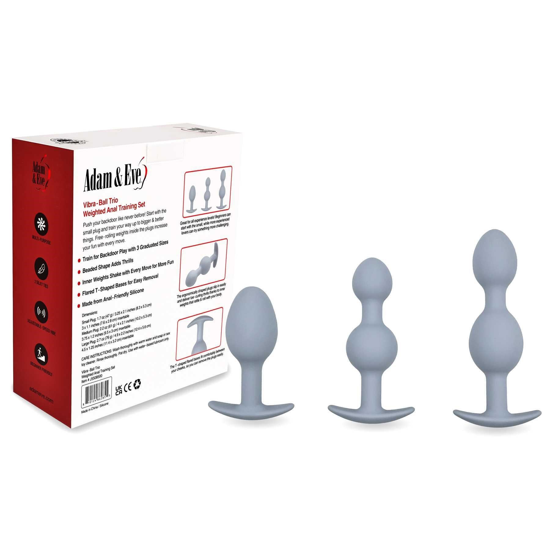 IBRA-BALL TRIO WEIGHTED ANAL TRAINING product with package