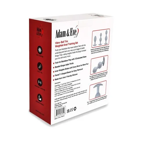 IBRA-BALL TRIO WEIGHTED ANAL TRAINING product with package