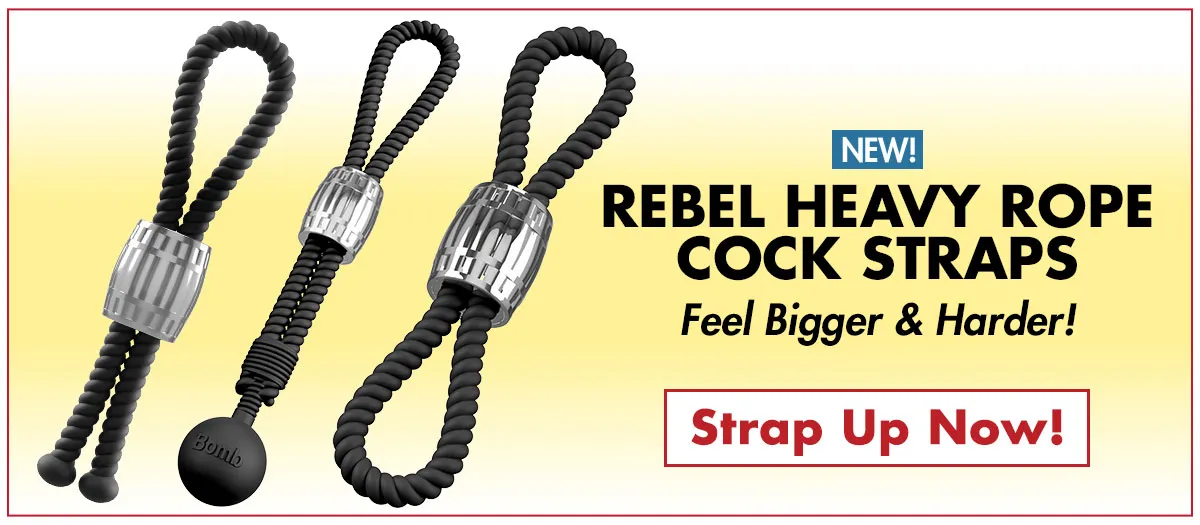 The Rebel Heavy Rope Straps With EZ Adjust Cinch Helps You Feel Bigger & Harder!