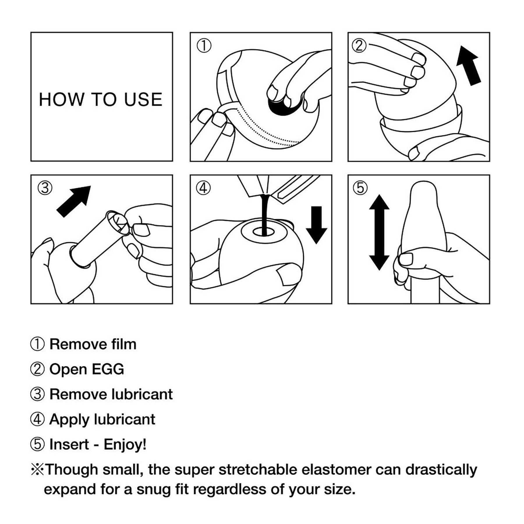 Tenga Egg Variety Pack Hard Bolied instructions