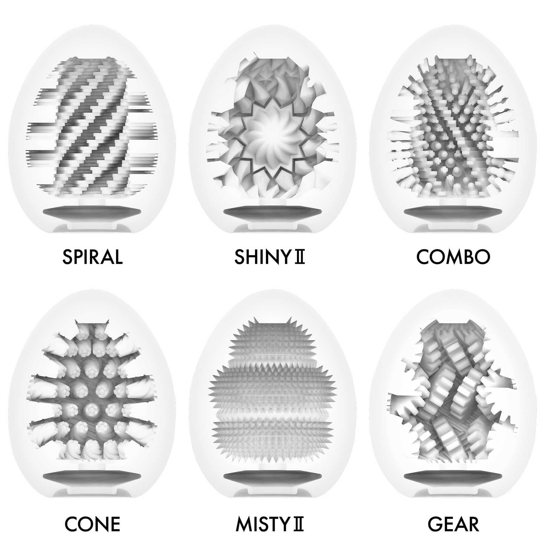 Tenga Egg Variety Pack Hard Bolied shapes