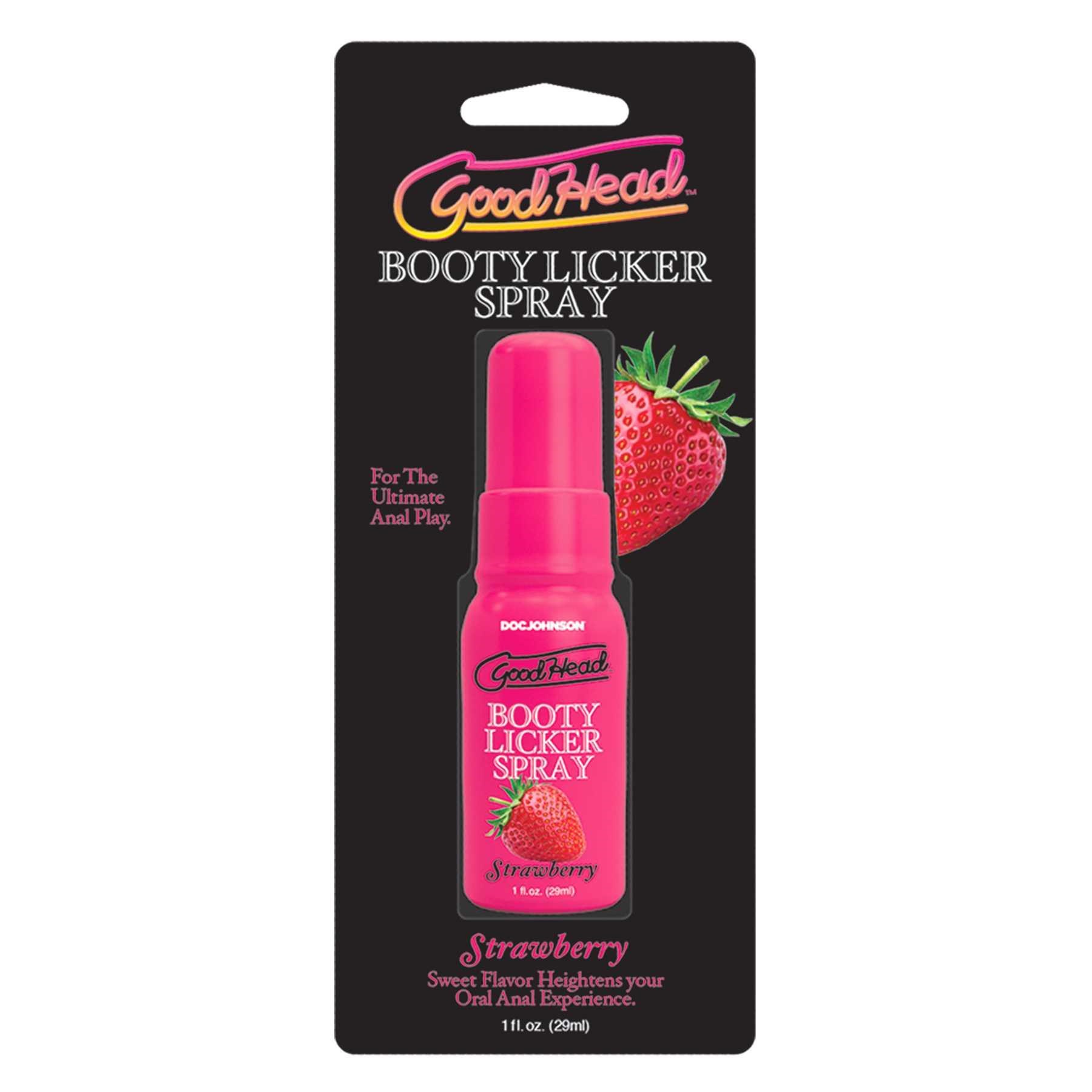 GoodHead Booty Licker Spray strawberry package