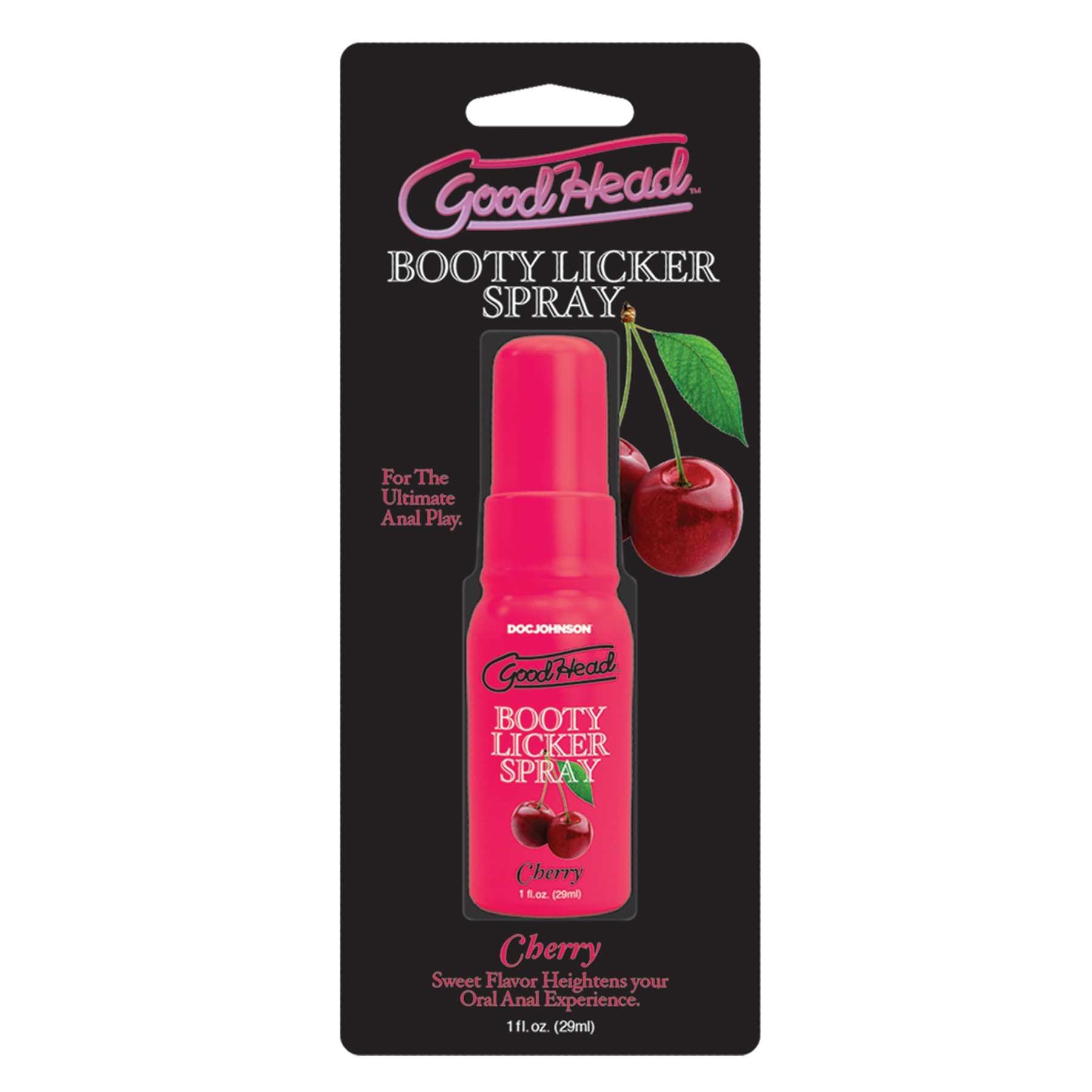 GoodHead Booty Licker Spray cherry package