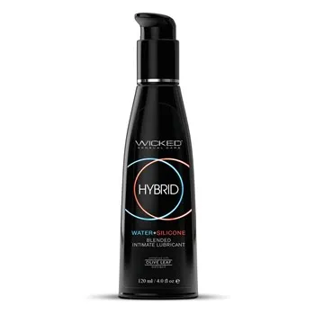 Wicked Hybrid Lubricant 4 ounce black bottle