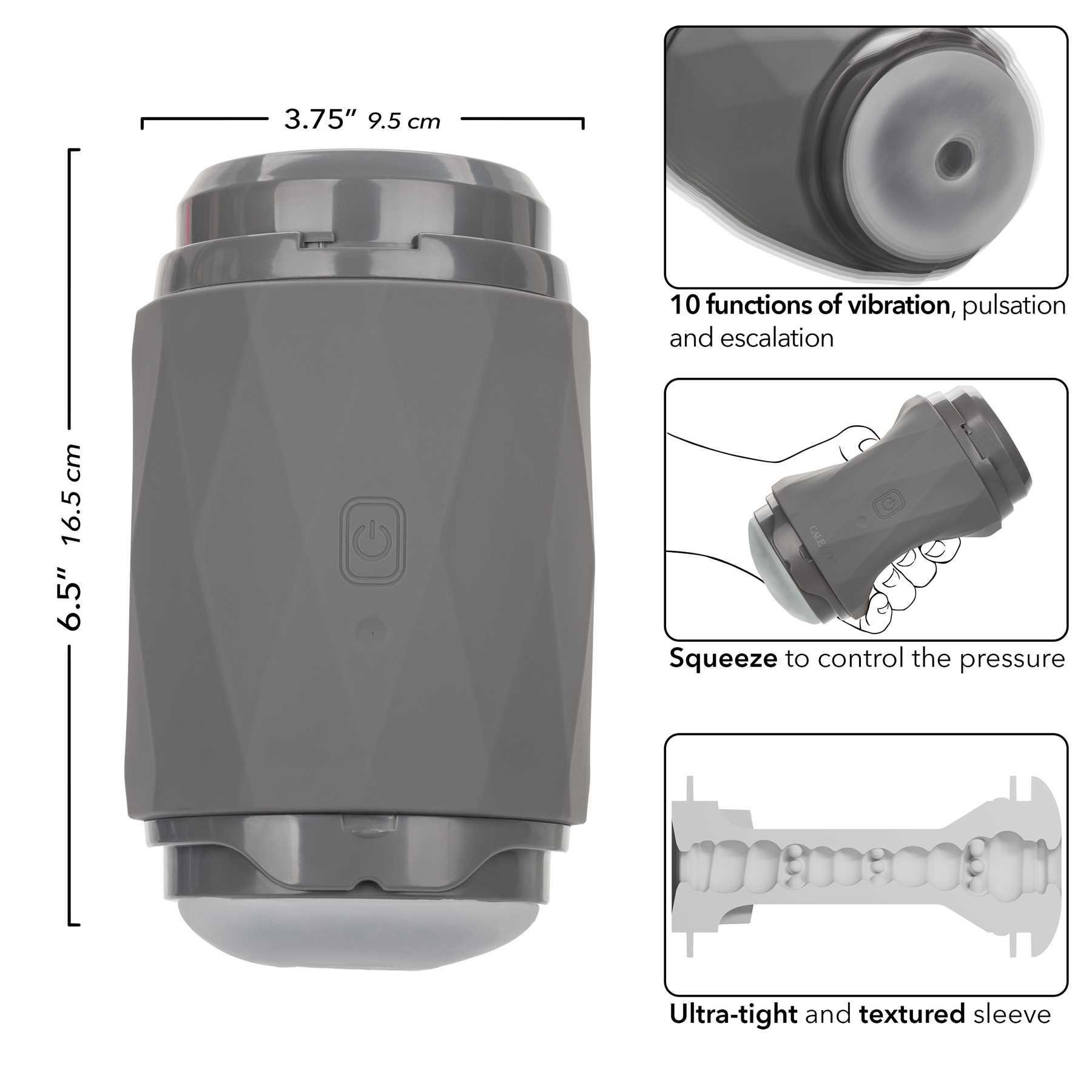 Milk Master Vibro Squeeze Stroker specs