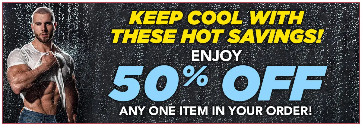 Keep Cool With These Hot Savings! Enjoy 50% Off Any One Item In Your Order!